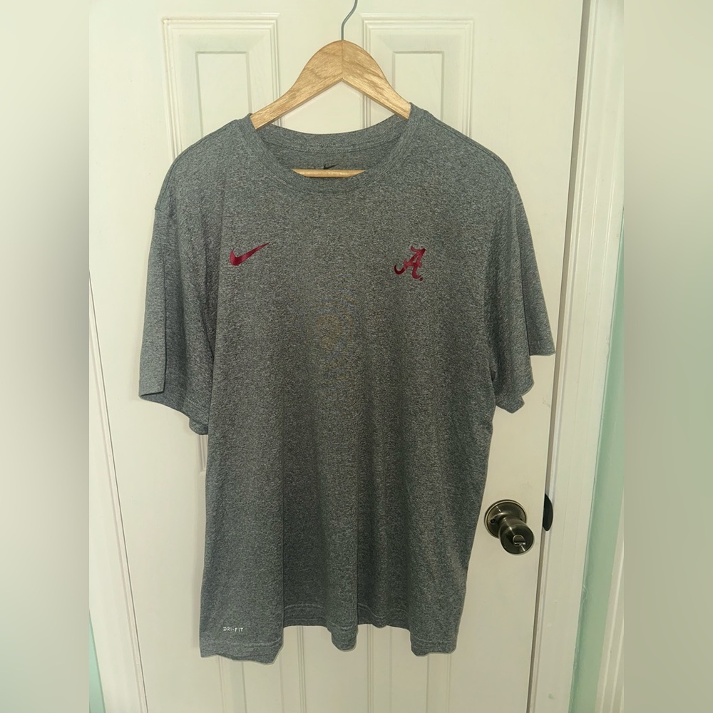 Nike Men's Gray Alabama Script A T-Shirt